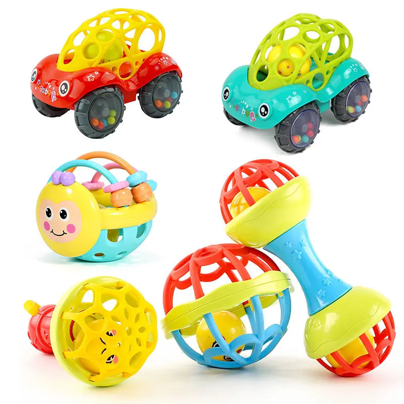 Baby Rattles Toys Newborn Sensory Teether Baby Development Games Educational Infant Toys For Babies Baby Toys 0 6 12 Months