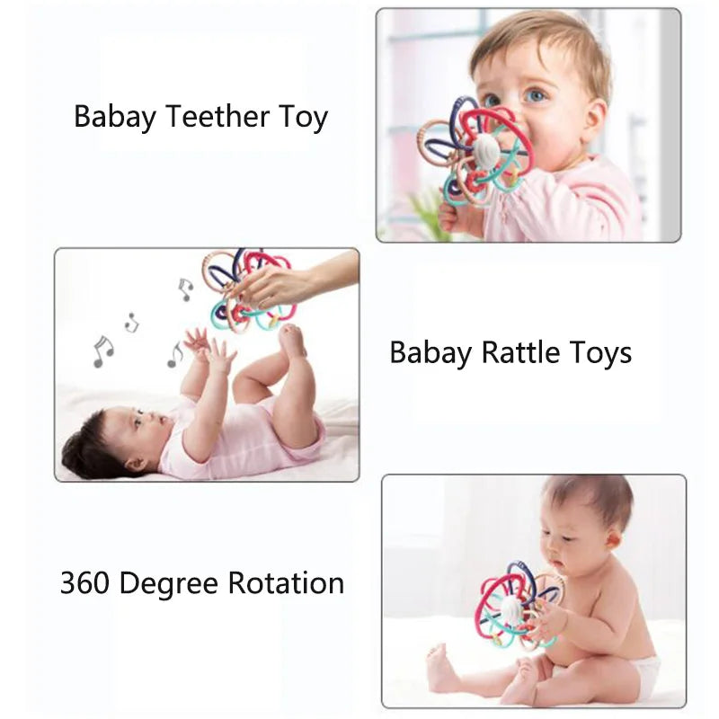Baby Rattles Toys Newborn Sensory Teether Baby Development Games Educational Infant Toys For Babies Baby Toys 0 6 12 Months