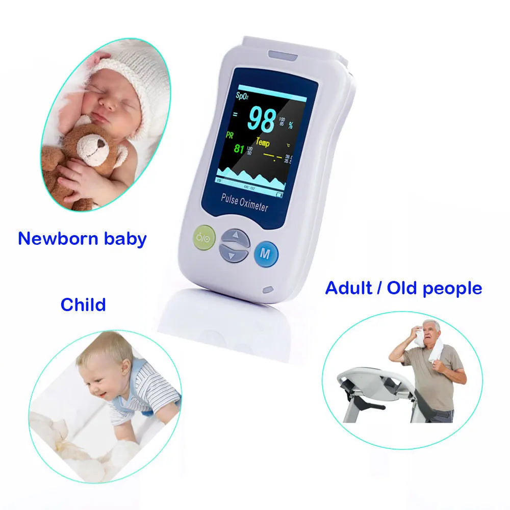 JYouCare Medical Portable Handheld Pulse Oximeter Adult Newborn Infant Neonatal Child Baby Kids Oximetro De dedo OLED Fingertip