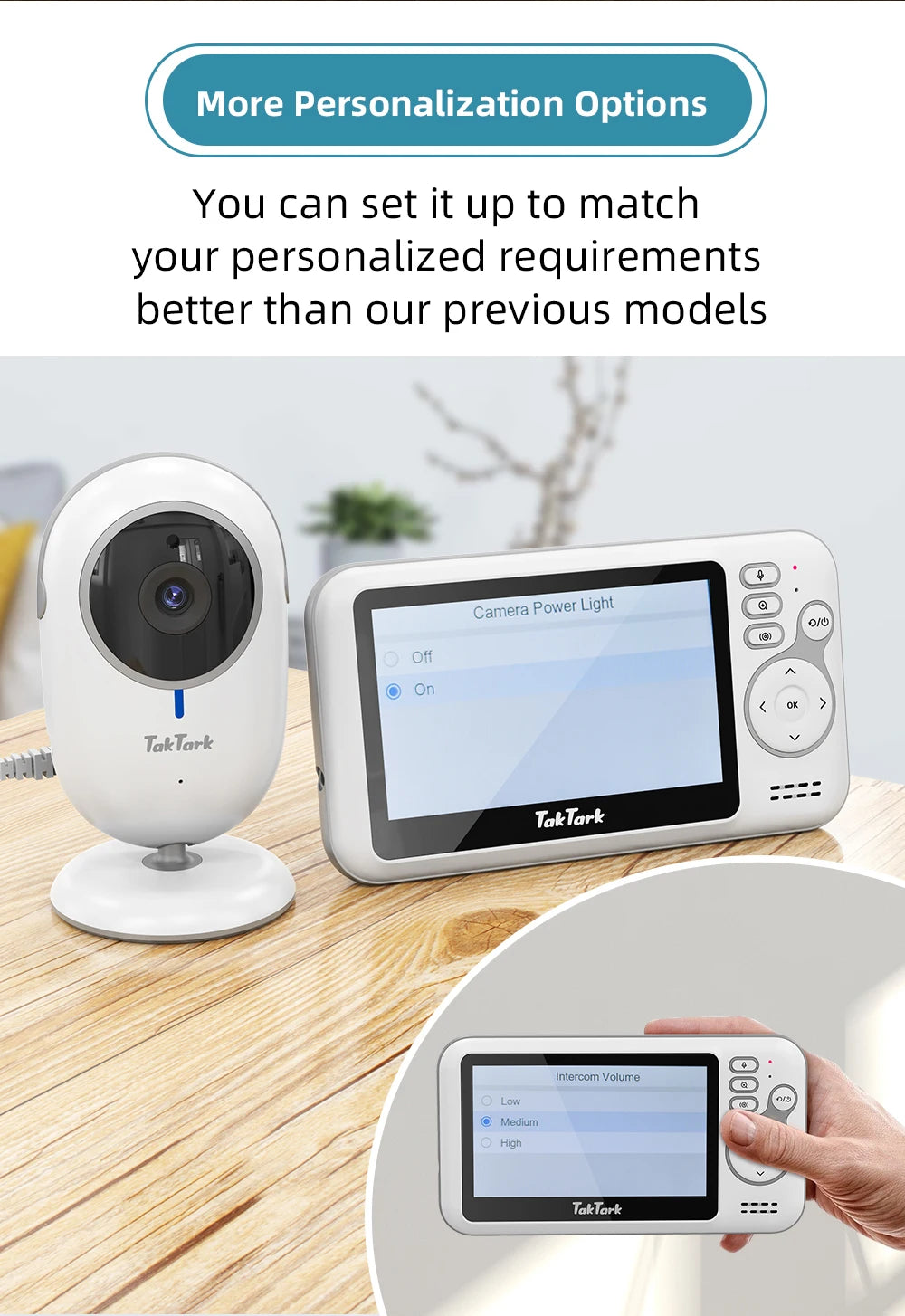 4.3 Inch Video Baby Monitor With Digital Zoom Surveillance Camera Auto Night Vision Two Way Intercom Babysitter Security Nanny