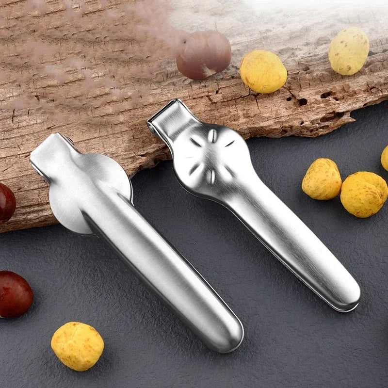 1pc Chestnut MachineStainless Steel Chestnut Cracker Opener Sheath Cutter Metal Nuts Clip Walnut Pliers Tool  Kitchen Accessori