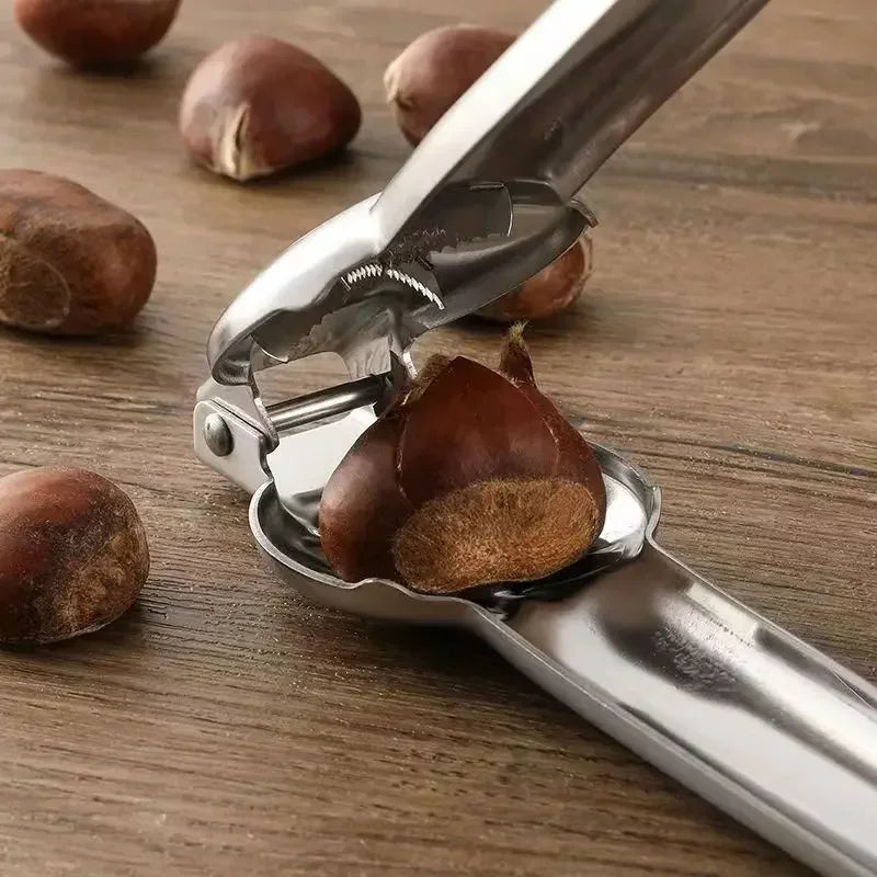 1pc Chestnut MachineStainless Steel Chestnut Cracker Opener Sheath Cutter Metal Nuts Clip Walnut Pliers Tool  Kitchen Accessori