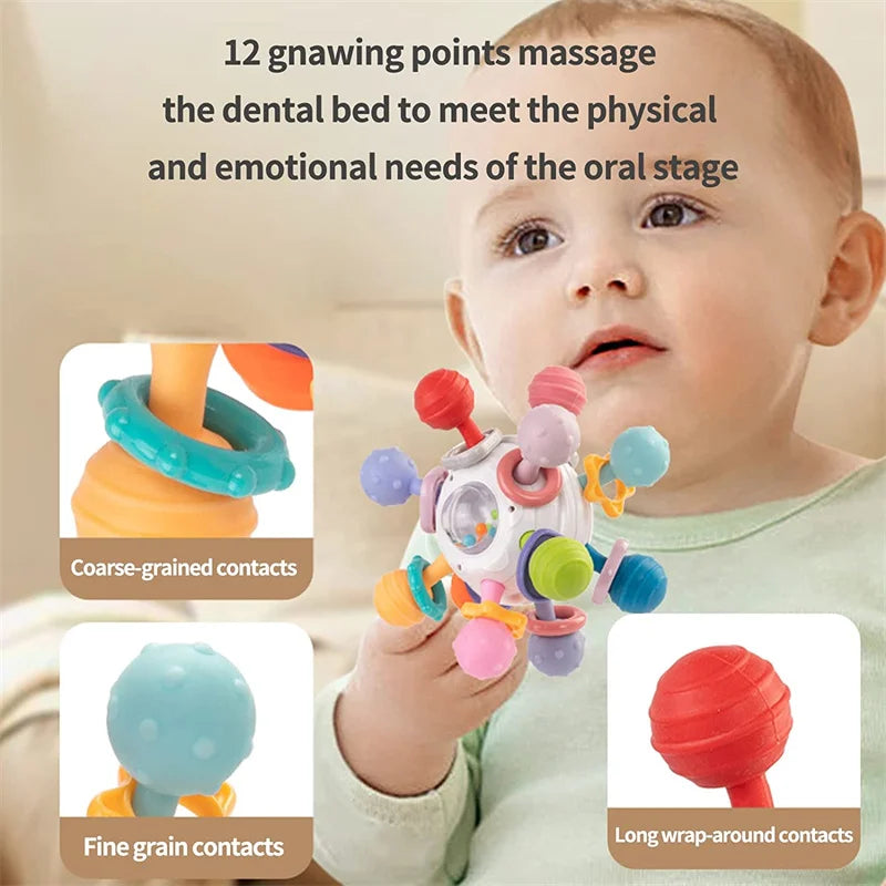 Baby Rattles Toys Newborn Sensory Teether Baby Development Games Educational Infant Toys For Babies Baby Toys 0 6 12 Months