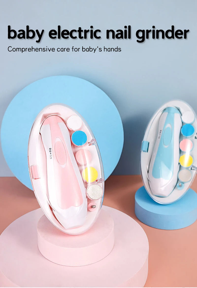 Kids Safe Electric Baby Nail Trimmer Electric Baby Nail Clipper Care Tools For Newborn Fingernails and Toenails